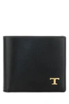 TOD'S TOD'S MAN BLACK LEATHER WALLET