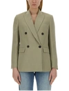 Brunello Cucinelli Twill Jacket In Green