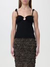 Nanushka Top Savera In Misto Viscosa Stretch Nera  Donna In Black
