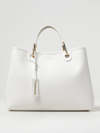 Emporio Armani Myea Bag Small Shopper Bag With Deer Print In White