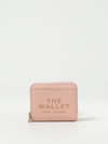 Marc Jacobs Wallet In Grained Leather In Pink