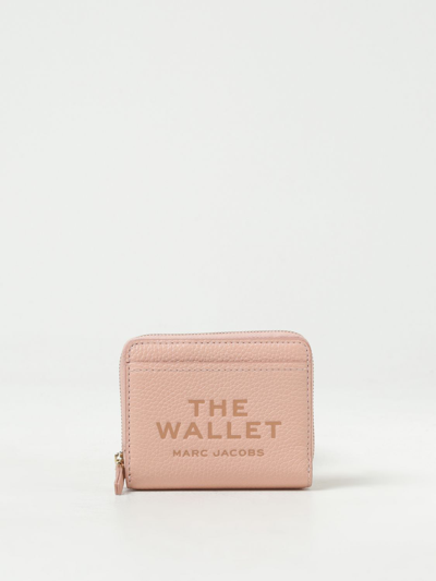 Marc Jacobs Wallet In Grained Leather In Pink