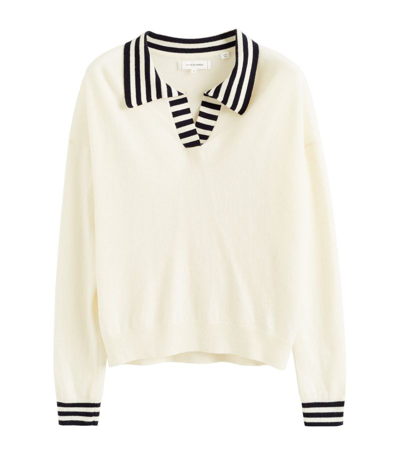 Chinti & Parker Wool-cashmere Breton Stripe Sweater In Neutrals