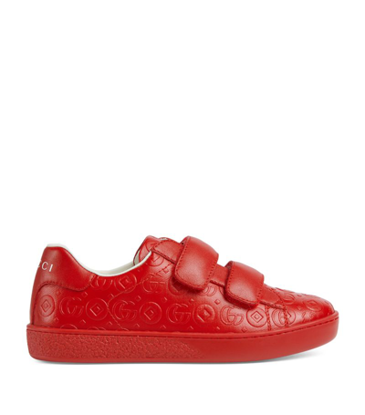 Gucci Kids Double G Ace Trainers In Multi
