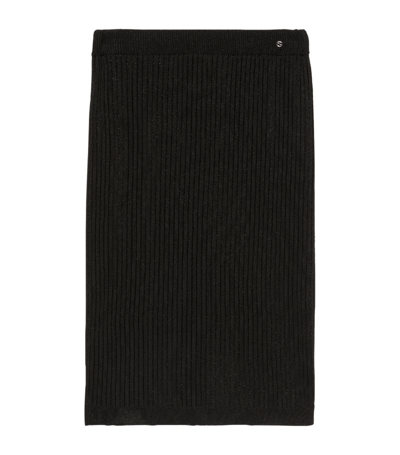 Gucci Rib-knit Mini Skirt In Black