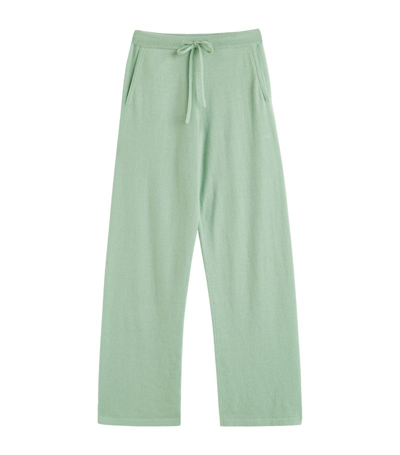 Chinti & Parker Cashmere Wide-leg Trousers In Green