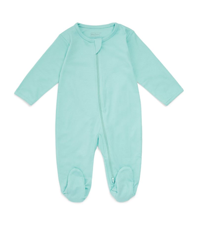 Kissy Kissy Pima Cotton All-in-one (0-9 Months) In Turquoise