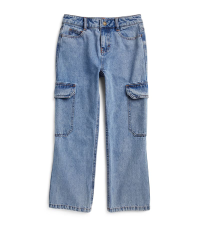 Designers Remix Girls Kids' Miles Cargo Jeans (8-16 Years) In Blue