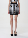Balmain Cropped Button-embellished Jacquard-knit Top In Black