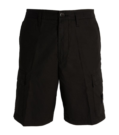 Stone Island Stretch-cotton Bermuda Shorts In Blue