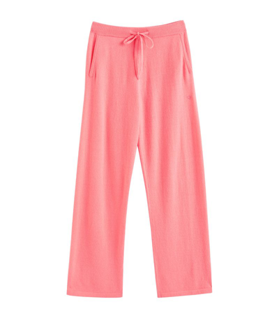 Chinti & Parker Cashmere Wide-leg Sweatpants In Pink