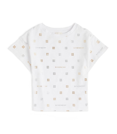 Givenchy Kids All-over Logo T-shirt (4-12 Years) In White