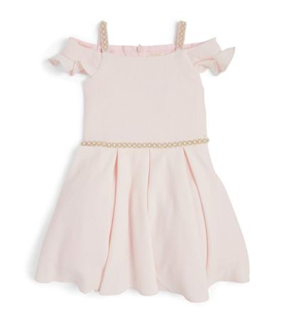 David Charles Kids' Embellished-belt Dress (8-16 Years) In Pink