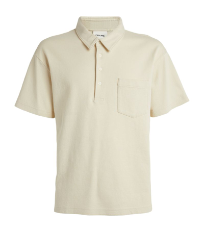 Frame Cotton Polo Shirt In White