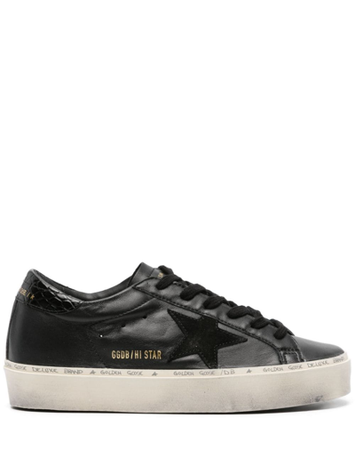 Golden Goose Hi Star Trainers In Black