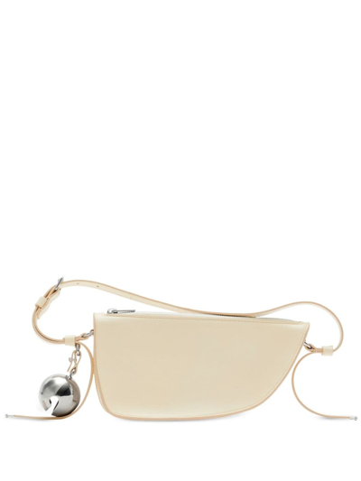Burberry Mini Shield Sling Bag In White