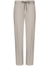Dolce & Gabbana Logo-patch Drawstring Track Pants In Grey