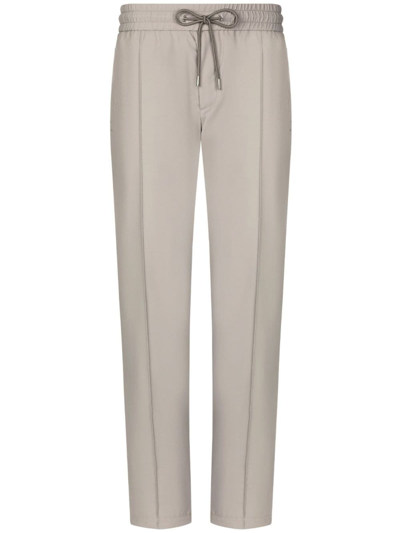 Dolce & Gabbana Nylon Track Trousers In Grey