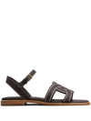 TOD'S KATE LEAHER SANDALS