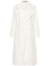 ISSEY MIYAKE LINEN BELTED TRENCH COAT