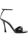 Givenchy Women Stitch Leather Sandals In Black