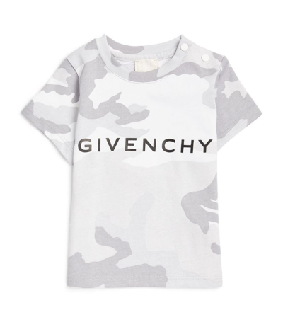 Givenchy Kids Camouflage Logo T-shirt (6-18 Months) In Grey