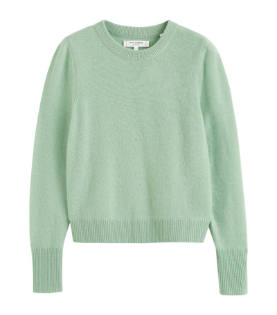 Chinti & Parker Cashmere Cropped Sweater In Green