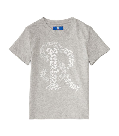 Stefano Ricci Kids' Cotton Logo T-shirt (4-16 Years) In Grey