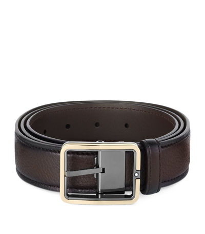 Montblanc Leather Meisterstück Belt In Multi