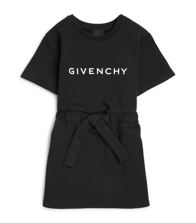 Givenchy Kids' Logo Drawstring T-shirt Dress (4-12 Years) In Black