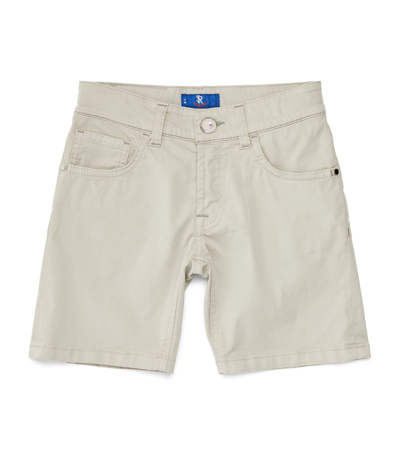 Stefano Ricci Kids Stretch-cotton Shorts (4-16 Years) In Grey