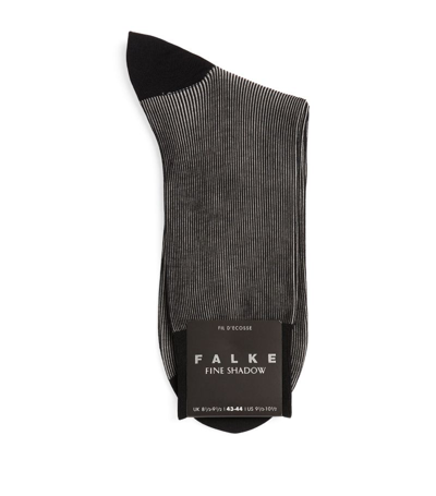Falke Fine Shadow Socks In Black