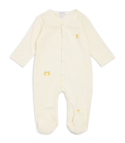 Kissy Kissy Pima Cotton All-in-one (0-9 Months) In Yellow