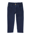 STEFANO RICCI KIDS EMBROIDERED LOGO JEANS (4-16 YEARS)