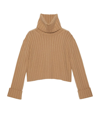 GUCCI CASHMERE-WOOL RIBBED SWEATER