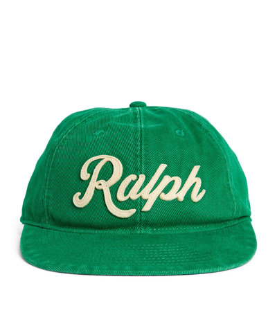 Polo Ralph Lauren Logo Baseball Cap In Green