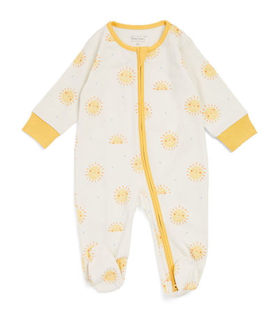 Kissy Kissy Pima Cotton All-in-one (0-9 Months) In Yellow