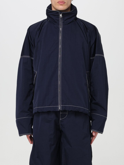 Bottega Veneta Mens Navy Tech Boxy-fit Shell Jacket In Blue