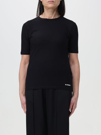 JIL SANDER T恤 JIL SANDER 女士 颜色 黑色,F20164002