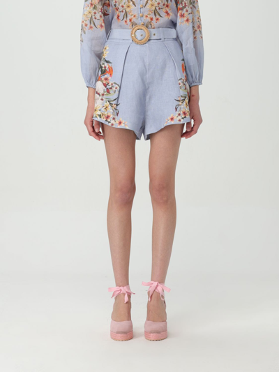 Zimmermann Short  Woman Color Sky Blue