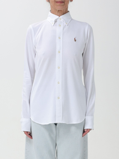 POLO RALPH LAUREN SHIRT POLO RALPH LAUREN WOMAN COLOR WHITE,F23227001
