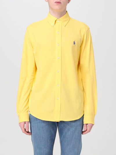 Polo Ralph Lauren 衬衫  男士 颜色 黄色 In Yellow