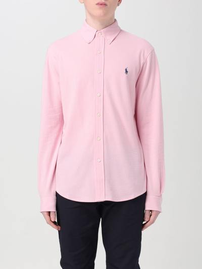 Polo Ralph Lauren 衬衫  男士 颜色 粉色 In Pink