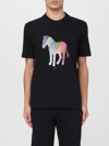 Ps By Paul Smith Ps Paul Smith Zebra Craft Cotton T-shirt In Black