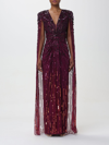 Jenny Packham Lotus Lady Sequin-embellished Gown In Violet