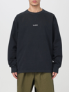 Acne Studios Stamp Logo Crewneck Sweatshirt In Black
