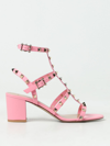 Valentino Garavani Rockstud Open Toe Sandals In Pink