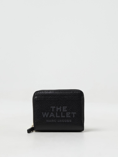 Marc Jacobs Wallet In Grained Leather In Black