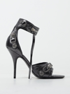 Balenciaga Cagole 110mm Sandals In Grey