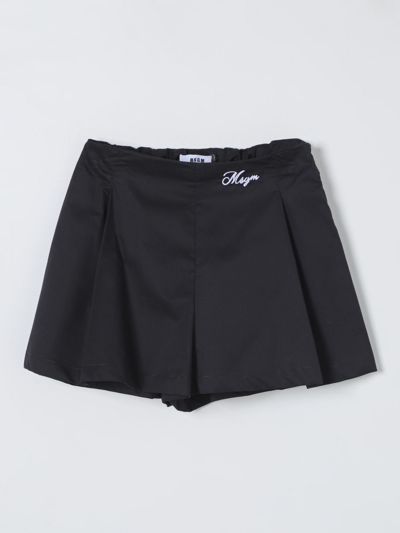 Msgm Short  Kids Kids Color Black